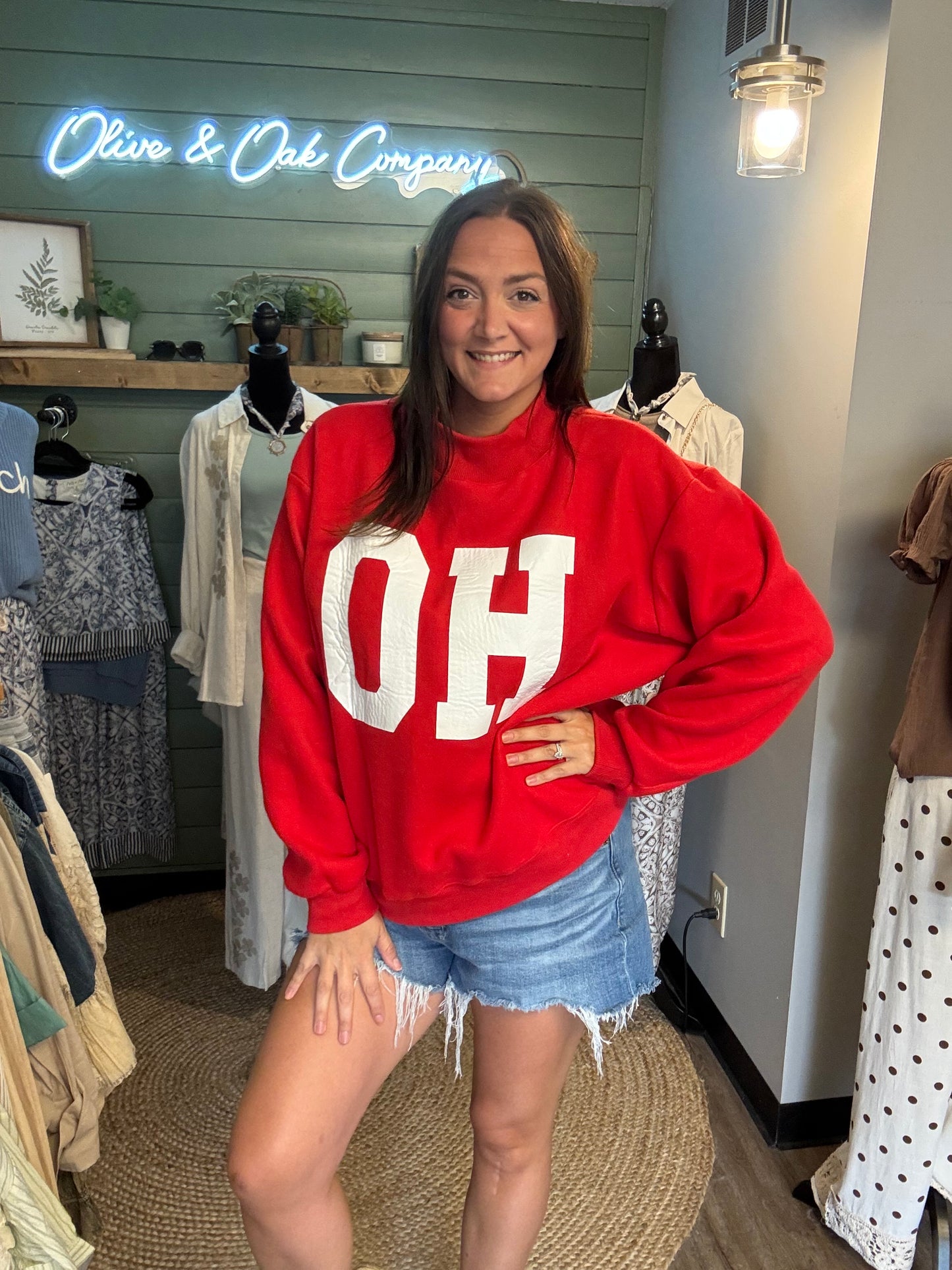 OH-IO Mock Neck sweatshirt