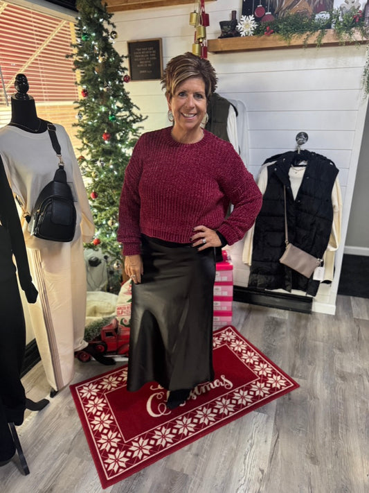 The Aniston Satin Skirt