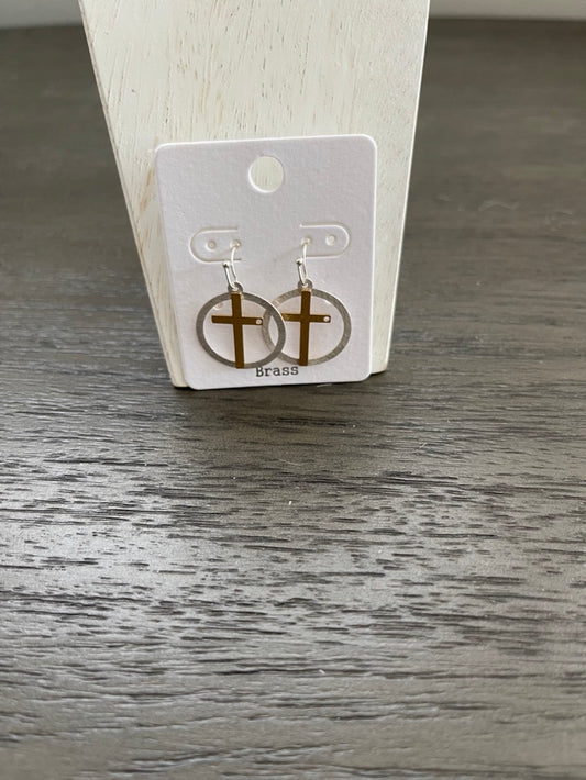 Cross Dangle Earring