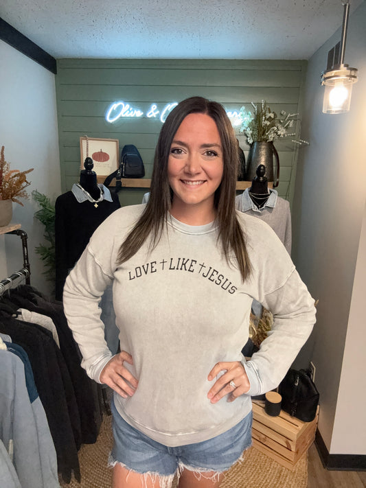 Love Like Jesus Graphic Sweatshirt