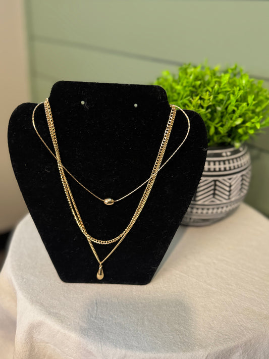 Oval Teardrop Necklace