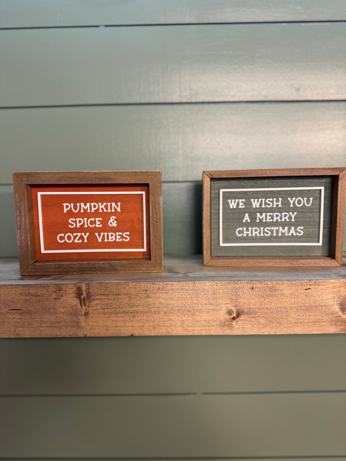 Reversible Wooden Sign