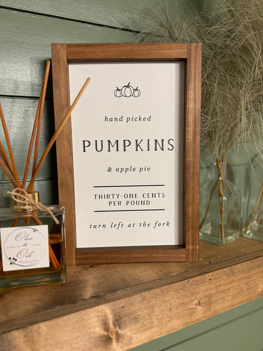 Handpicked Pumpkin Sign