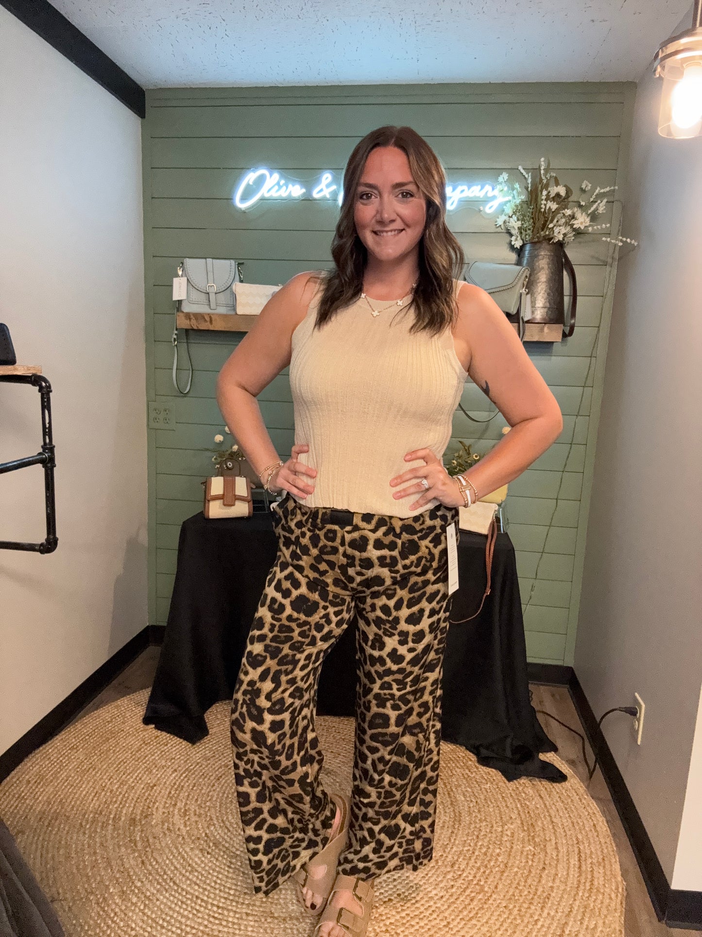 The Leopard Silk Pants