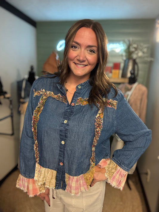 The Daphne Denim Button Up