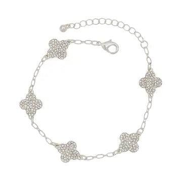 Silver Clover Bracelet