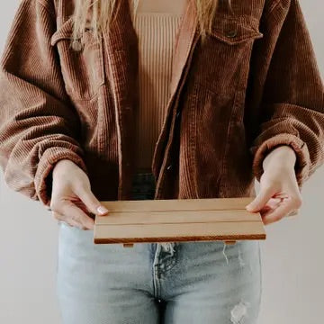 Smaller Rectangular Wood Tray