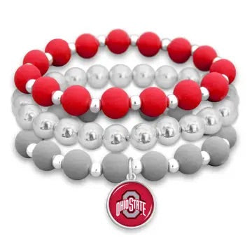 Ohio State Stack bracelet
