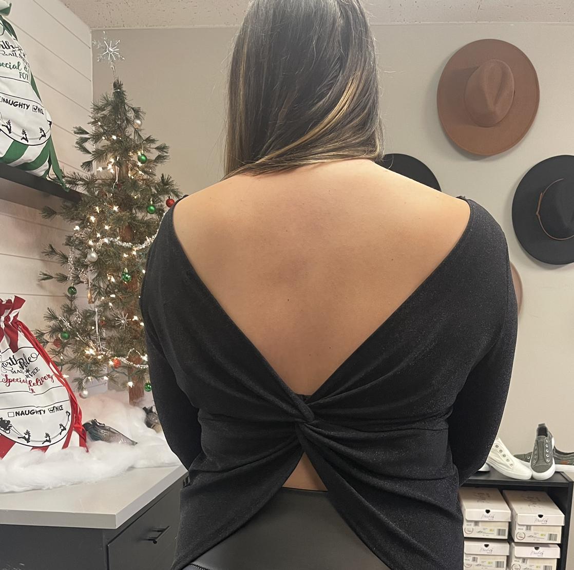The Glitter Twist Top