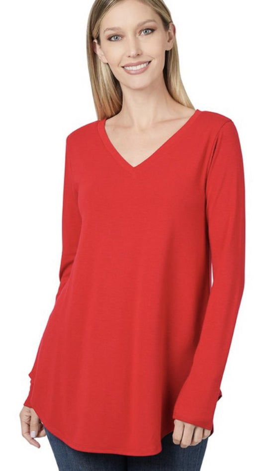 The Red Long Sleeved Top